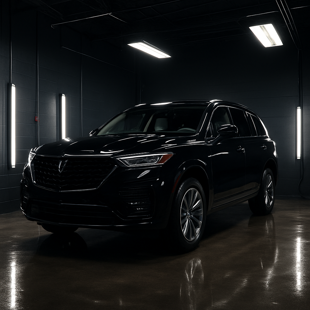 Luxury SUV after exterior and interior detail